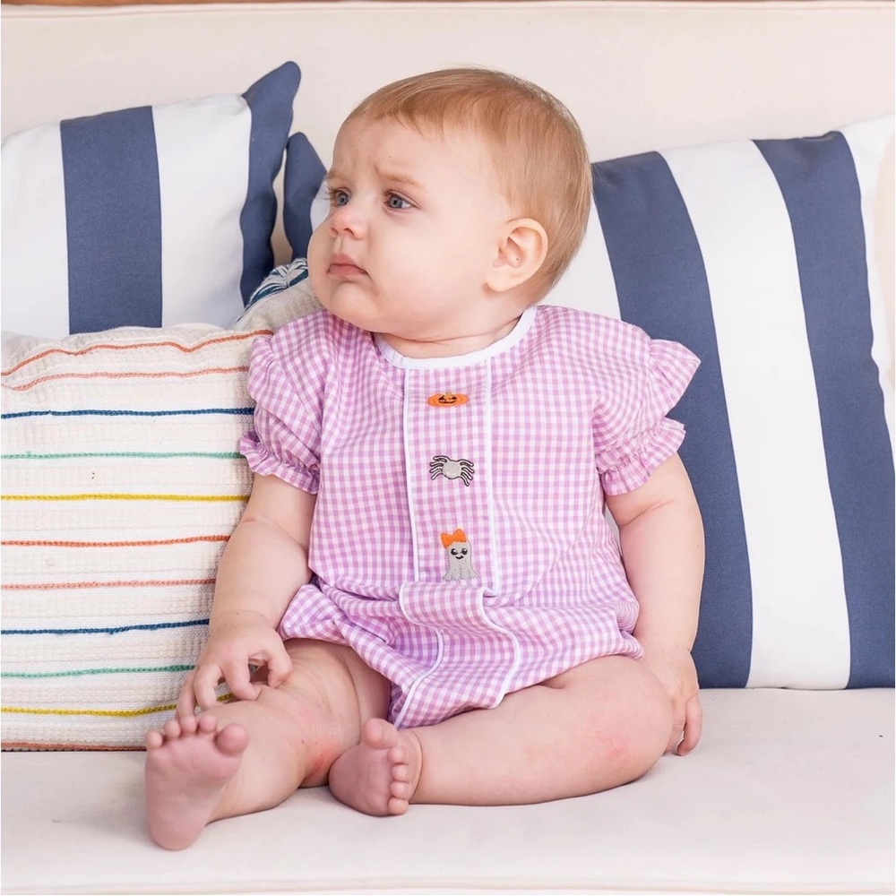 The Oaks Apparel Trixie Halloween Embroidered Trio Bubble